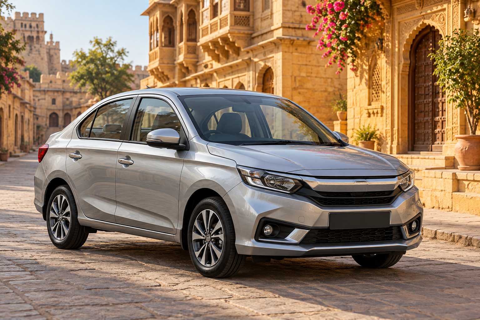 AI-generated image of a Honda Aura sedan